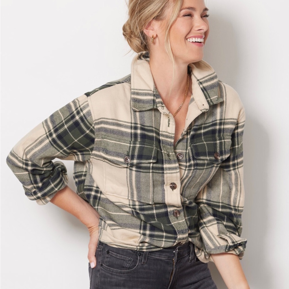 Sanctuary: Plaid Shacket. Medium. Excellent condition.